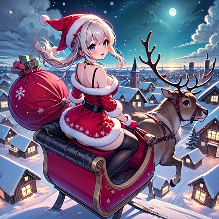 Featured image #5 for girl like reindeer sleigh