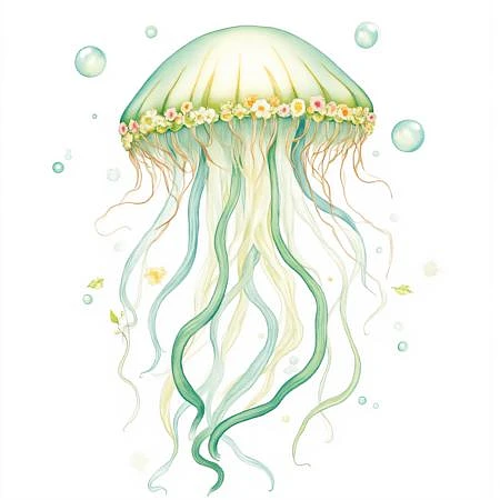 Featured image #2 for Soft Verdant Watercolor (SD1, SDXL, Pony, Flux)