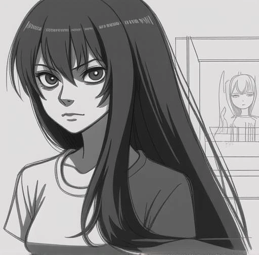 Featured image #3 for Mostly Black and White Hidream LoRA