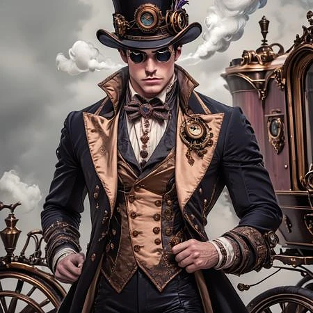 Featured image #5 for Ars MidJourney Rococo Steampunk (SDXL, Pony)