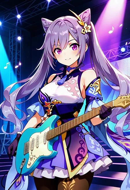 Featured image #3 for Keqing: Driving Thunder | 刻晴 (Genshin Impact) [Illustrious & SD1.5]