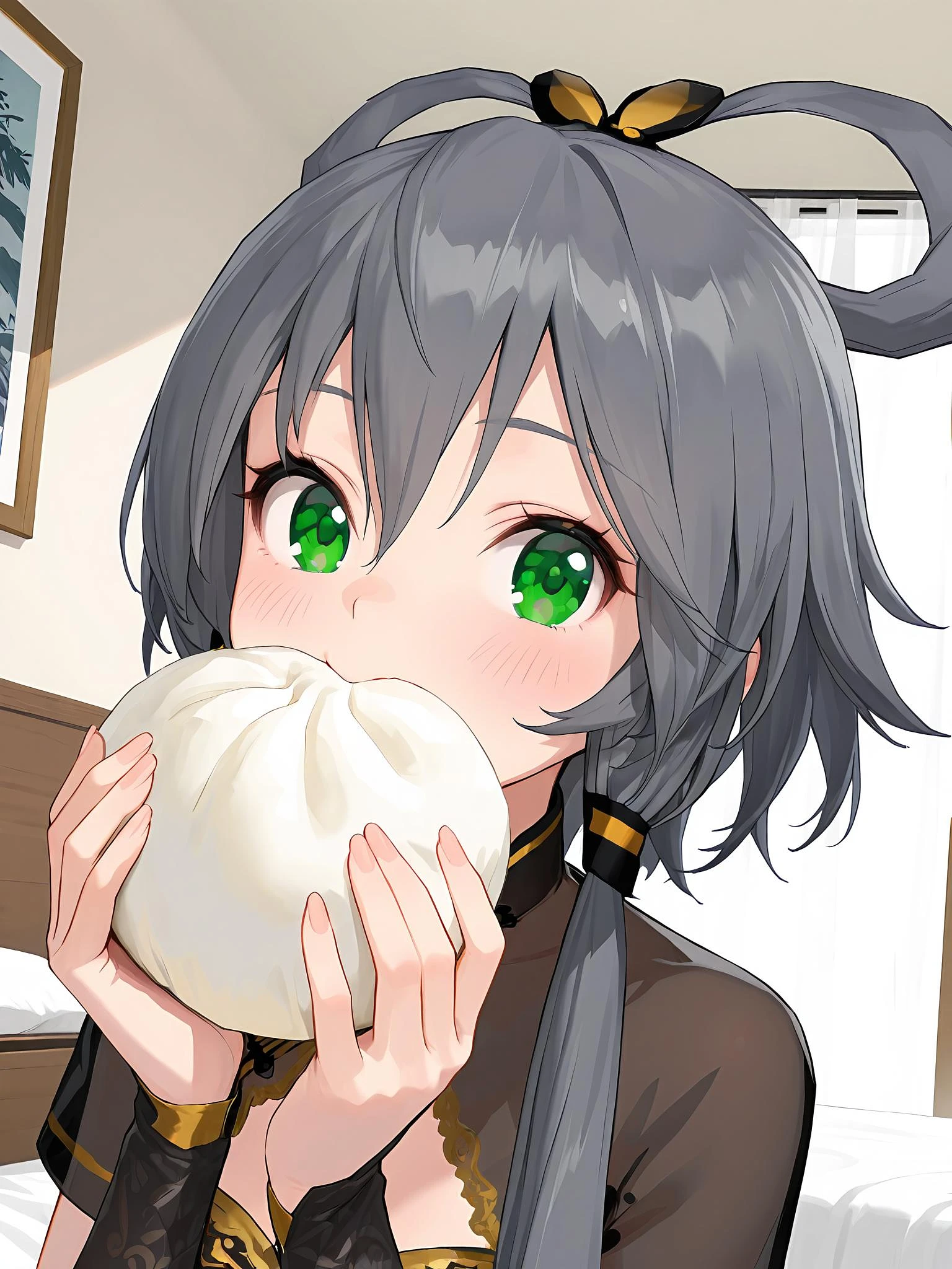 Featured image #1 for [Pony & Illustrious] 洛天依金丝雀旗袍 (Tda) MMD