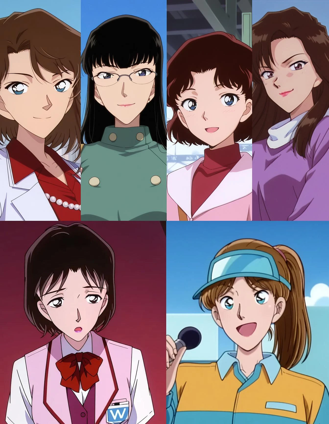 Featured image #1 for Detective Conan 名探偵コナン Episode214 women - Kuniko Yamamoto 山本　公仁子 /  Kaori Oobayashi 大林　佳央理 /  Kanami Kaneda 金田　佳奈美 / Naomi Fujimura  藤村　直美/cleaning staff 清掃スタッフ/Dolphin show presenter イルカショーの司会者 - Illustrious