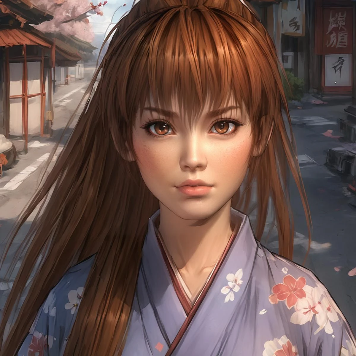 Featured image #1 for 【Pony XL】Kasumi 霞 DOA5LR LoRA ◤Louiswolf_style◢