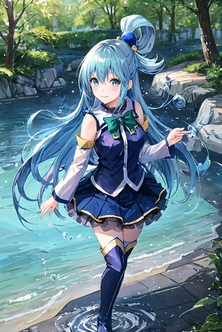 Featured image #1 for Aqua (Konosuba) LoRA