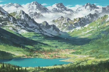 Featured image #1 for Howls Moving Castle , Interior / Scenery LoRA ( Ghibli Style ) v3
