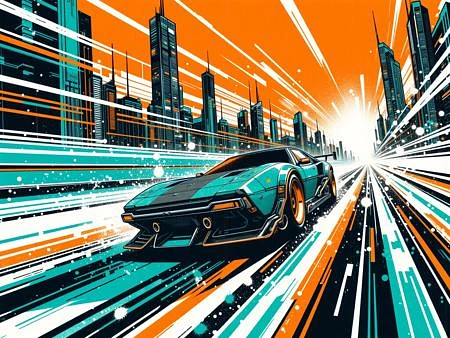 Featured image #5 for Neon Cyberpunk Splash Art FLUX, SDXL, Pony & SD1.5