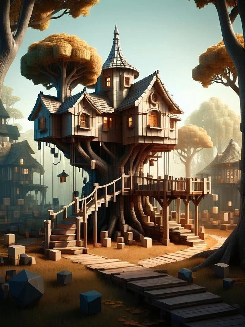 Featured image #3 for 3D Cube Style [SDXL+1.5]