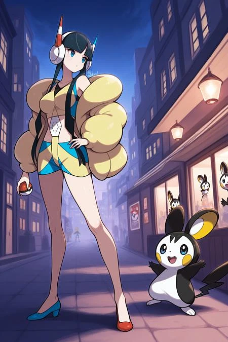 Featured image #1 for Elesa/カミツレ (Pokemon Black and White 1+2) SDXL LoRA | 4 Outfits [Illustrious]