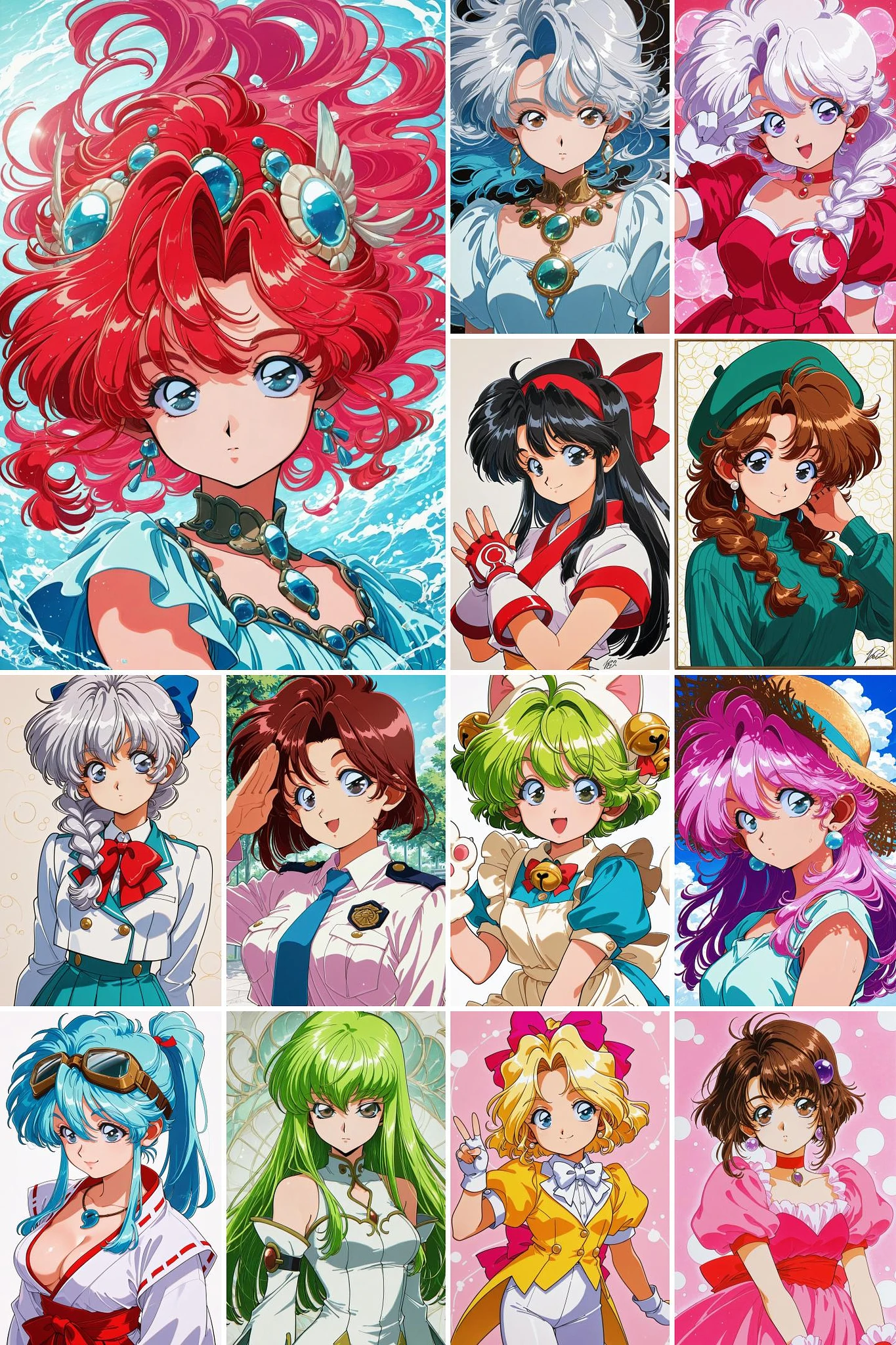 Featured image #1 for [illustrious XL] 阳子/陽子(hrn_yc) 1990s (style)/一种复古的赛璐璐画风 - Retro Artist Style