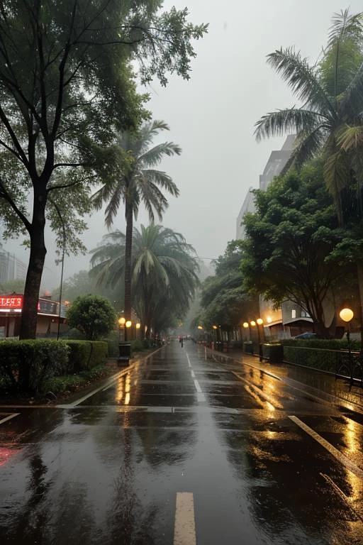 Featured image #1 for Aesthetic [Rain/Street/monsoon/Wet/Heavy Rain] Background