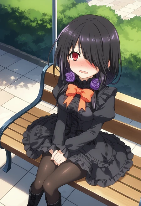 Featured image #4 for Kurumi Tokisaki: Date A Live | (時崎 狂三)  (デート・ア・ライブ) | PonyXL Lora | Anime