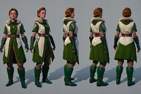 Featured image #2 for Baldur's Gate 3 Turn, Multi-View, Turnaround, Model Sheet, Character Design