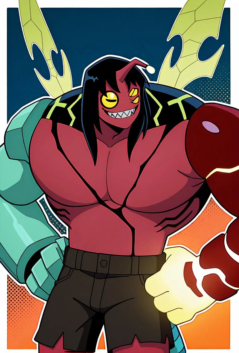 Featured image #2 for Mutant Kevin 11 -- Ben 10 (chaquetrix support)  Noob +Pony+1.5+illustrious