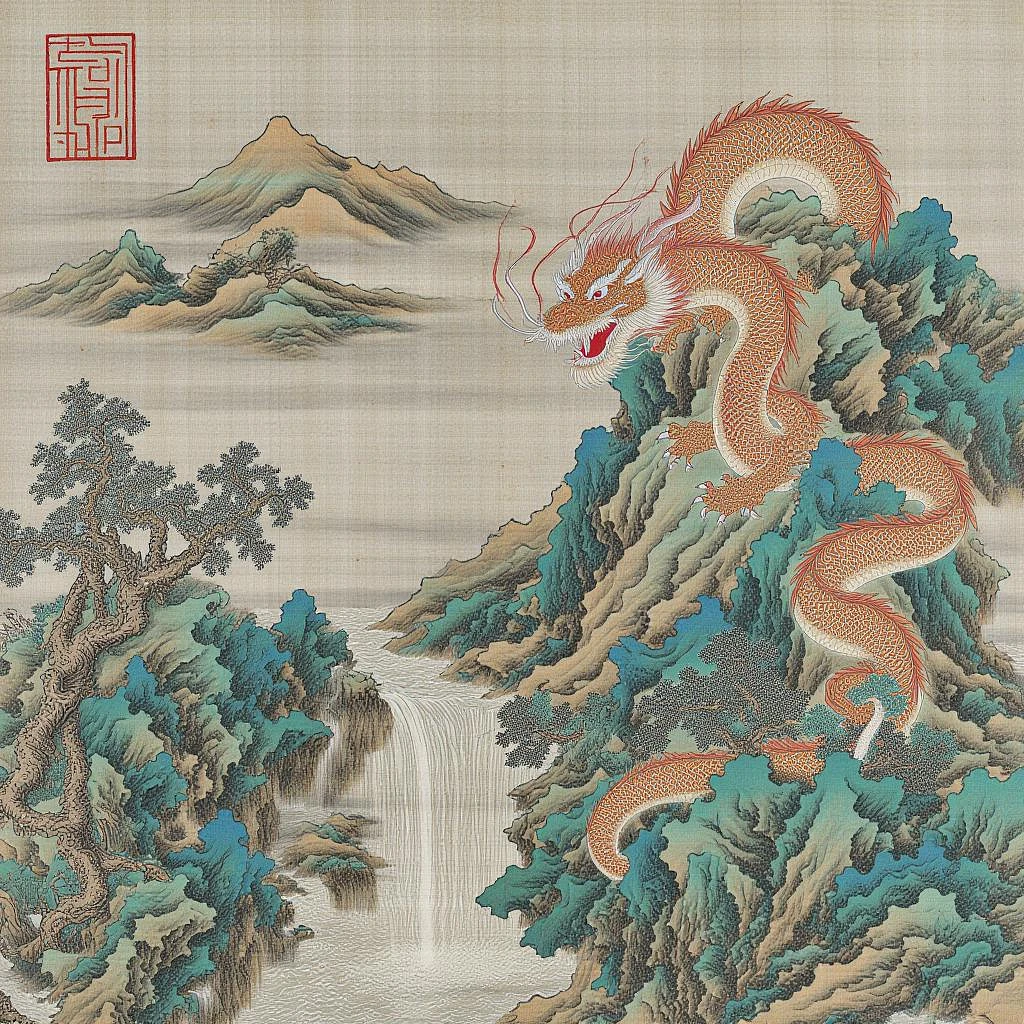 Featured image #6 for 'Traditional Chinese Paintings' - [STYLE] [LORA] [FLUX] - spectrum_0017 by 'AI_Characters'
