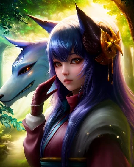 Featured image #1 for spirit blossom kindred（league of legends）灵魂莲华千珏