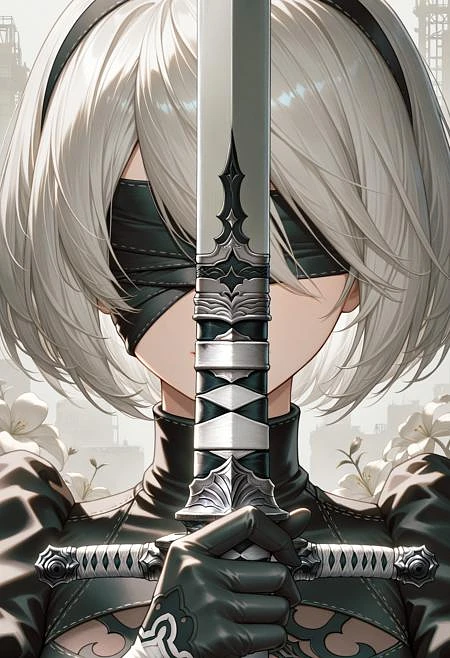 Featured image #1 for Sword Salute (Pose) SDXL LoRA [Illustrious]