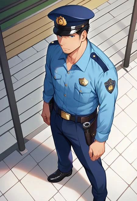 Featured image #5 for Male Japanese Police Uniform (summer)