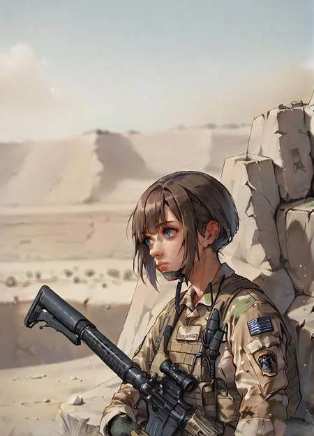 Featured image #5 for American soldier uniform (Pony XL)