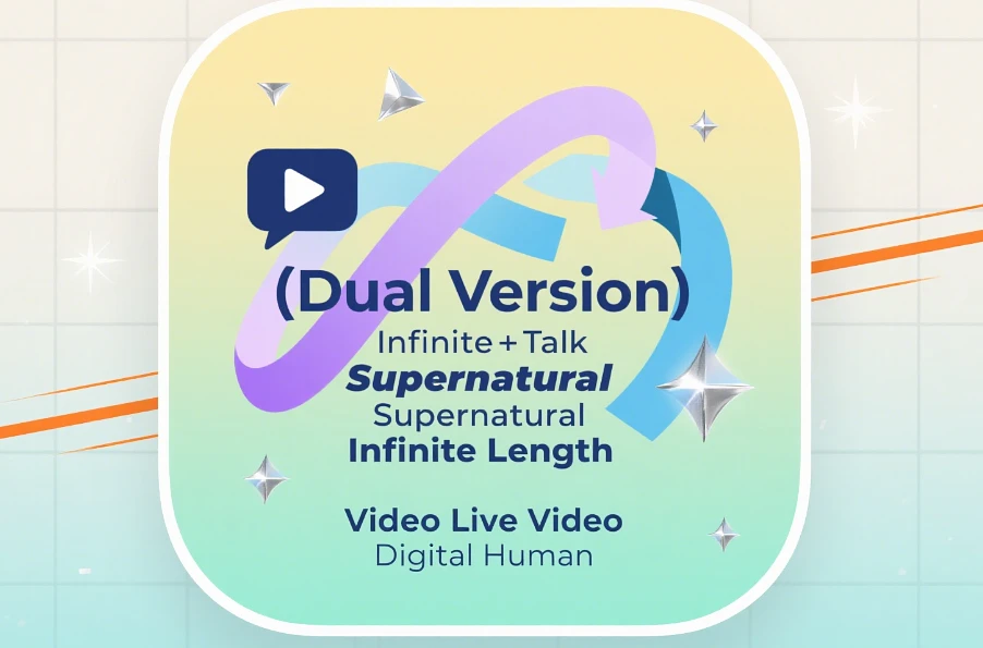 Featured image #1 for (Dual Version) Infinite+Talk Supernatural Infinite Length Video Live Video Digital Human