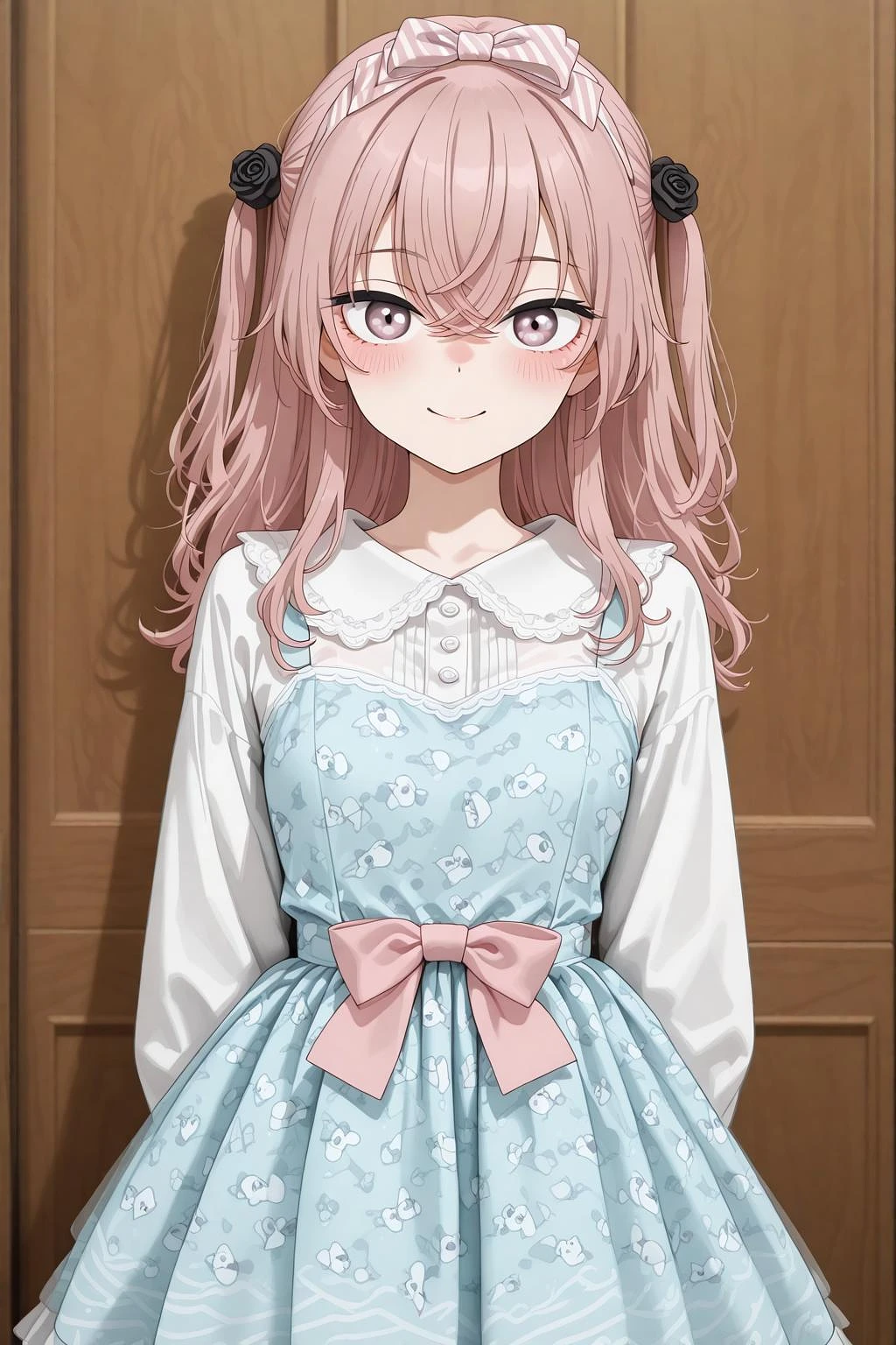 Featured image #1 for Pochacco Stars Print Blue and Pink Sweet Dress - Illu