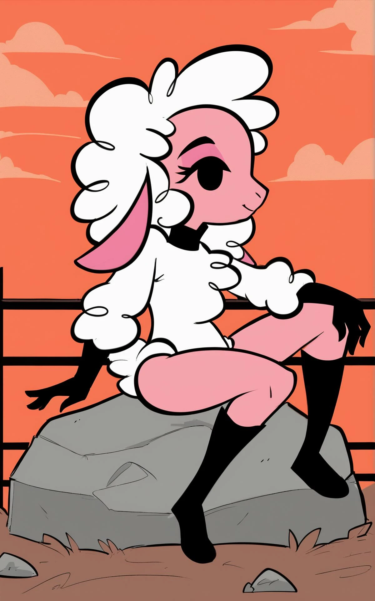 Featured image #2 for Leggy Lamb -  Droopy: Sheep Wrecked [SD1.5 & PonyXL]