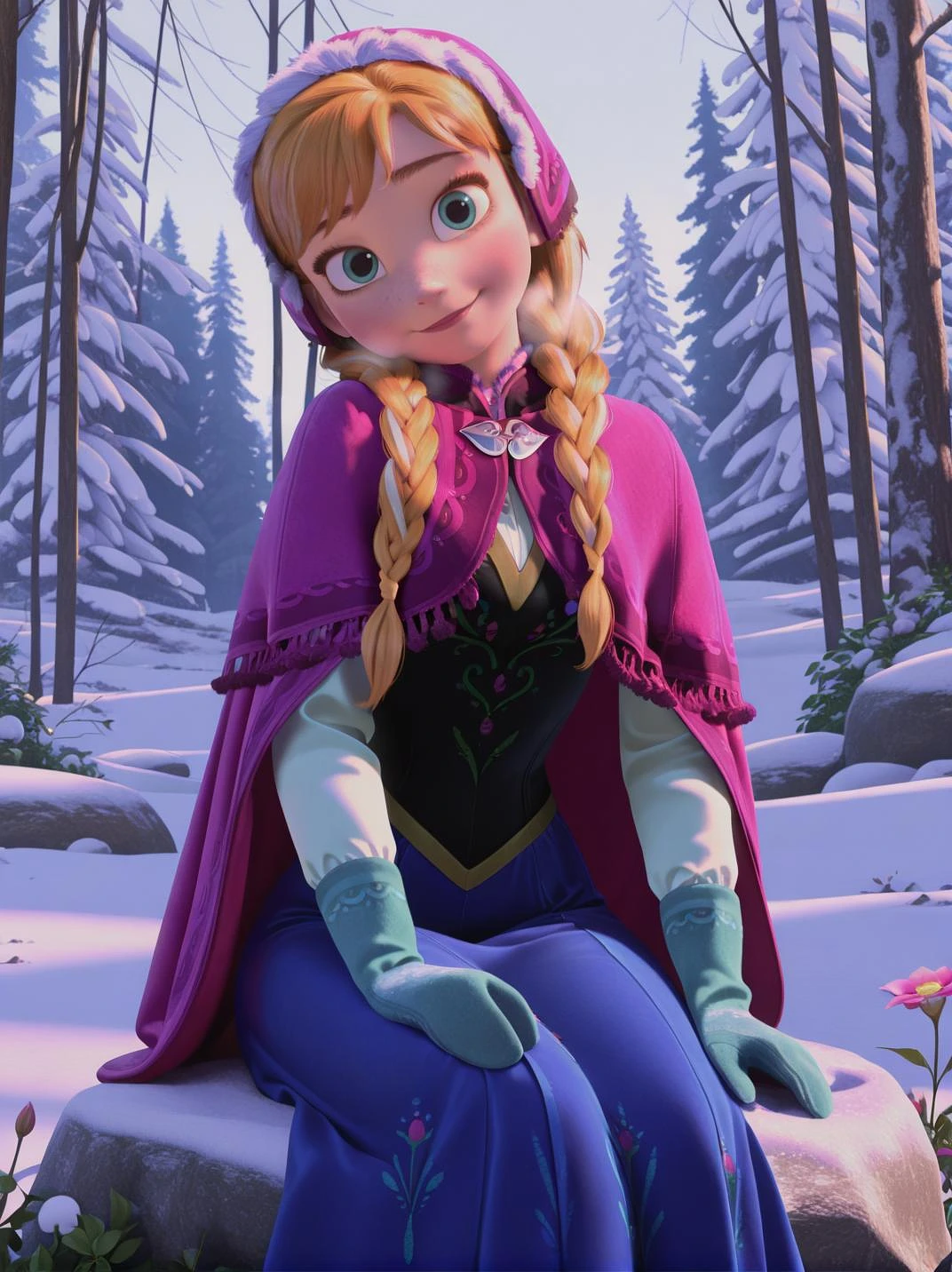 Featured image #3 for Anna (Frozen) - Disney Princess - | Illustrious XL | PONY XL | SD 1.5 | - by YeiyeiArt