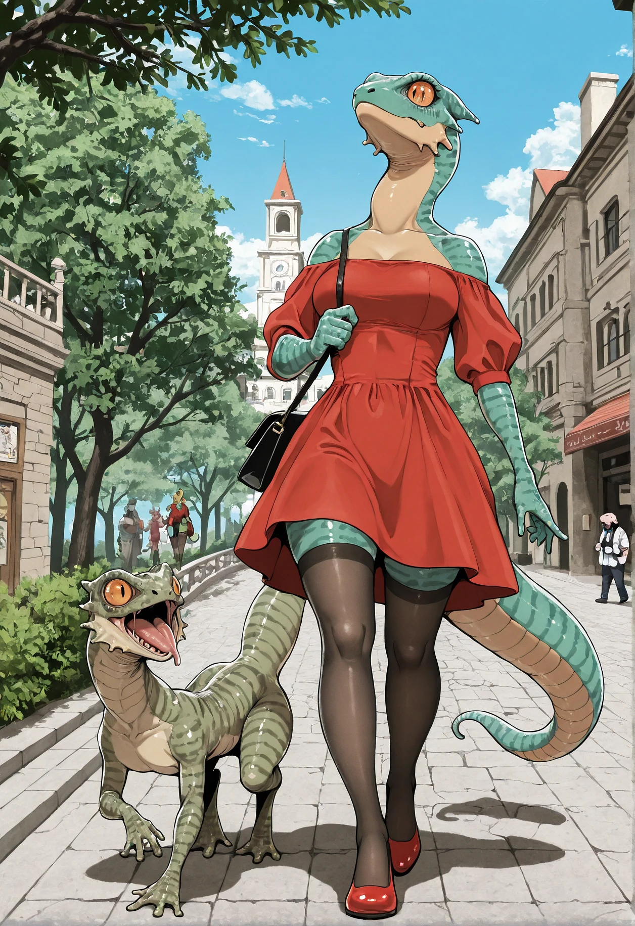 Featured image #2 for Lizard Dragon (Rosen Garten Saga) for Illustrious