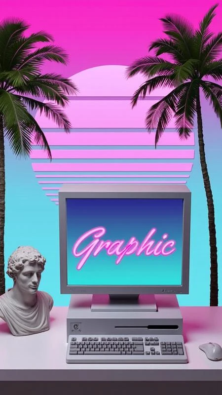 Featured image #3 for Vaporwave Graphic