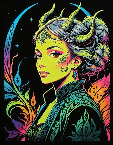 Featured image #3 for Black Neon Graffiti Style