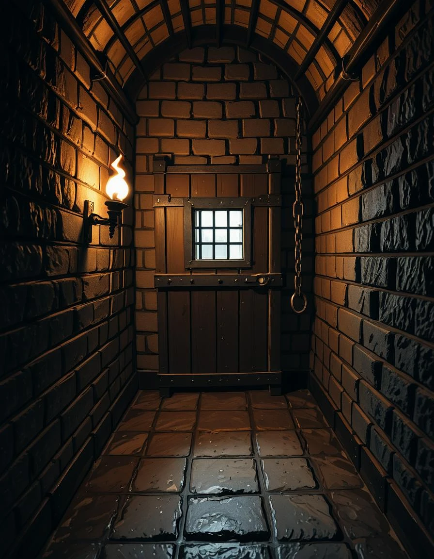 Featured image #1 for medieval castle prison cell illu