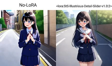 Featured image #2 for Detail Slider LoRA | Illustrious-XL