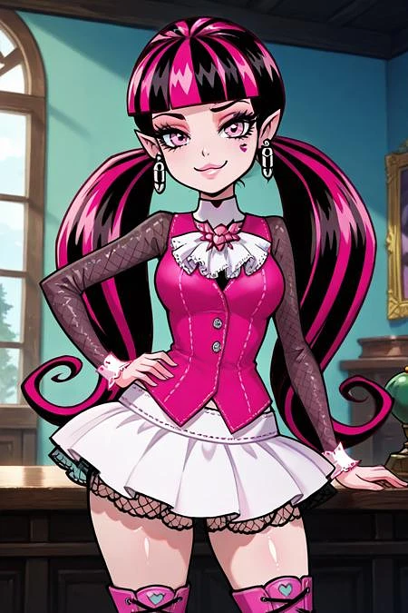 Featured image #3 for Draculaura v2: Fangtastic Fashion (Monster High) [Illustrious & Pony]