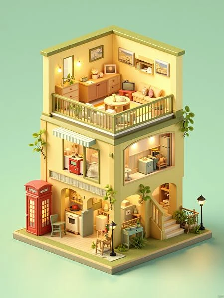 Featured image #4 for 等轴3d房间 Isometric 3d room V2.0