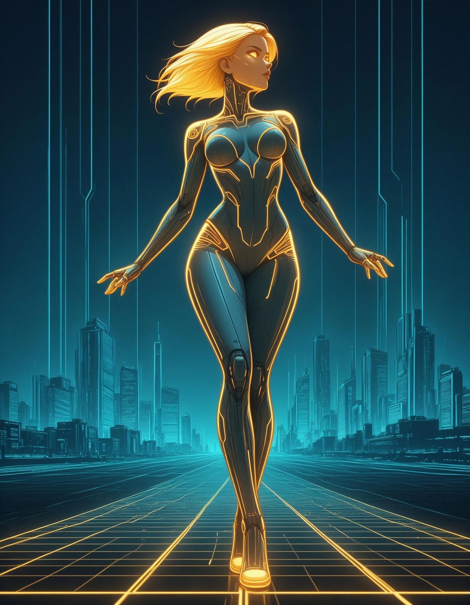 Featured image #1 for Neon Cyberpunk Cyberspace [FL/XL/IL/PD/1.5]