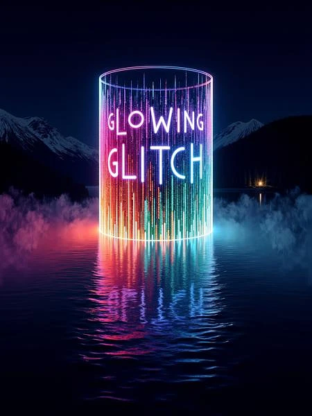 Featured image #1 for Glowing Glitch FLUX &SDXL