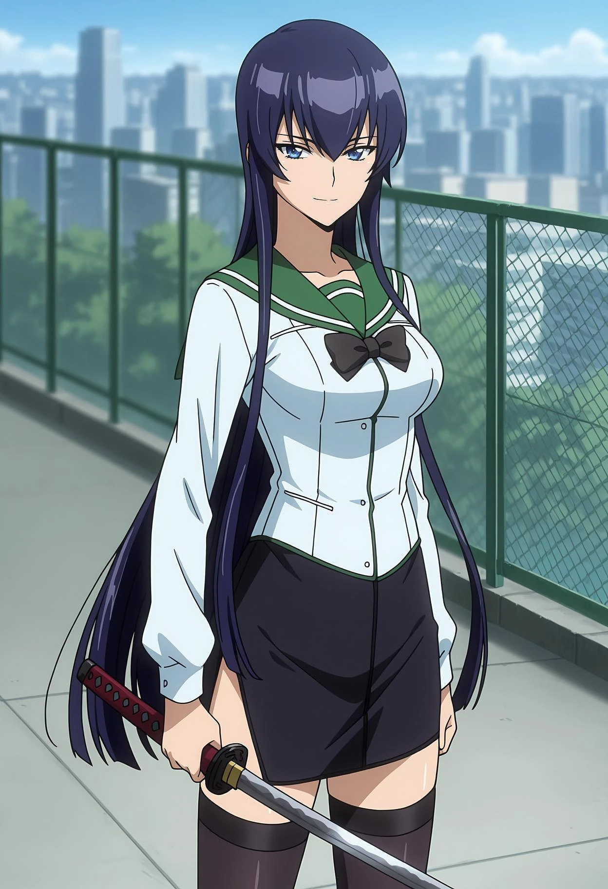 Featured image #1 for Busujima Saeko [5 outfits] | Illustrious | Highschool of the Dead