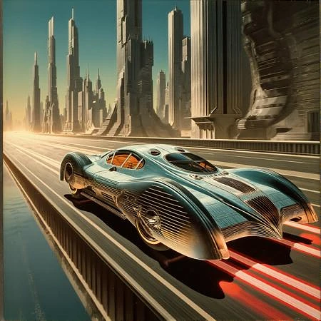 Featured image #2 for Art Deco Vintage Future (SDXL, Pony, Flux)