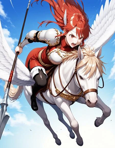 Featured image #5 for Pegasus knight / ペガサスナイト (Fire Emblem) Pony/Flux/IL