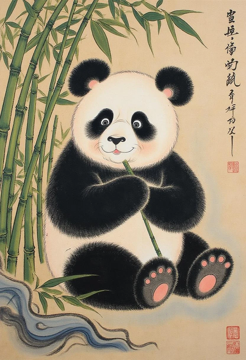Featured image #2 for 'Traditional Chinese Paintings' - [STYLE] [LORA] [FLUX] - spectrum_0017 by 'AI_Characters'