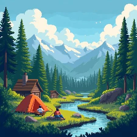 Featured image #4 for Pixel Art Illustrations FLUX