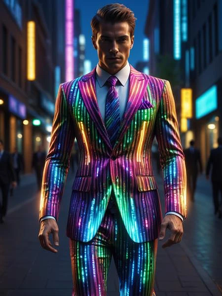 Featured image #6 for Glowing Glitch FLUX &SDXL