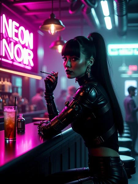 Featured image #2 for Neon Noir FLUX, SDXL & Pony