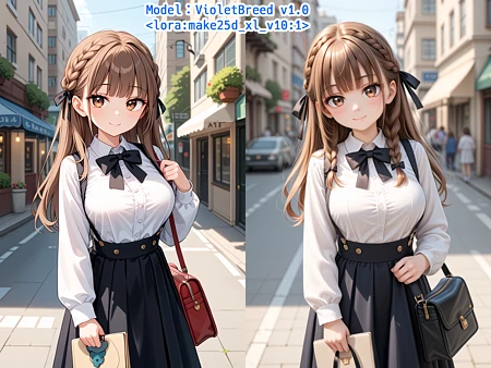 Featured image #2 for [SDXL] Convert 2D to 2.5D / 2D→2.5D変換