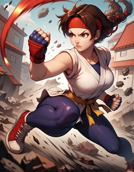 Featured image #6 for Yuri Sakazaki: King of Fighters (illustrious PonyXL)