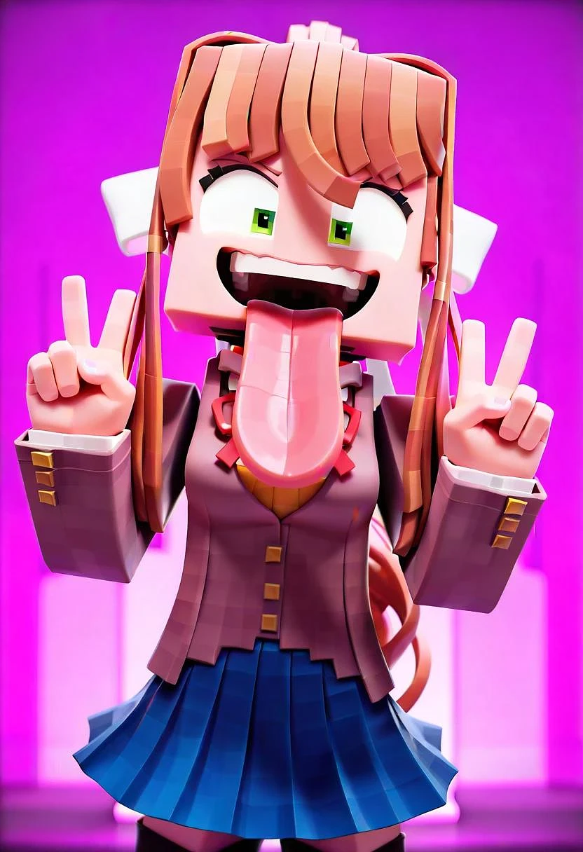 Featured image #2 for Monika (Zamination/Fazbear and Friends/Doki Doki Literature Club/DDLC)