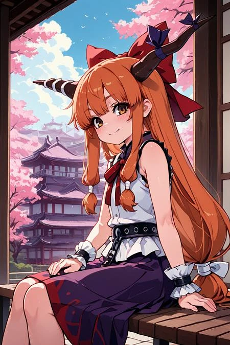 Featured image #5 for Suika Ibuki: Drunk Oni | 伊吹 萃香 (Touhou: Immaterial and Missing Power) [Illustrious & SD1.5]