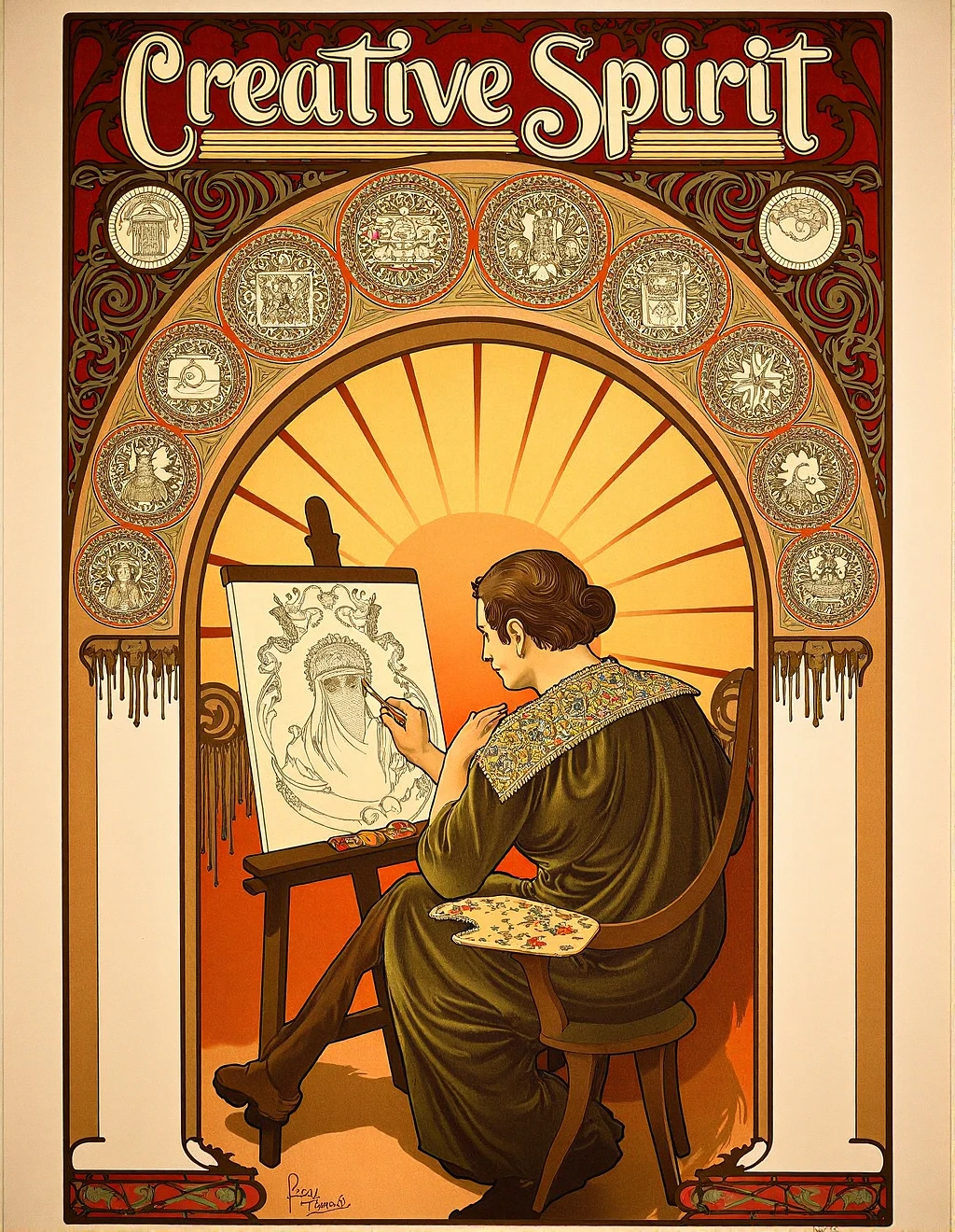 Featured image #2 for Alphonse Mucha Style (authentic)