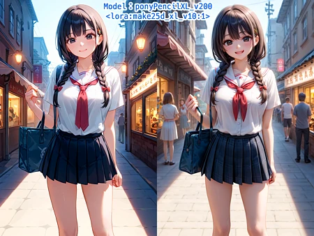 Featured image #4 for [SDXL] Convert 2D to 2.5D / 2D→2.5D変換
