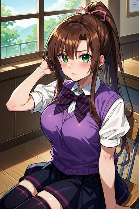 Featured image #4 for Sayaka Kirasaka/煌坂 紗矢華 (Strike the Blood) SDXL LoRA [Pony Diffusion]